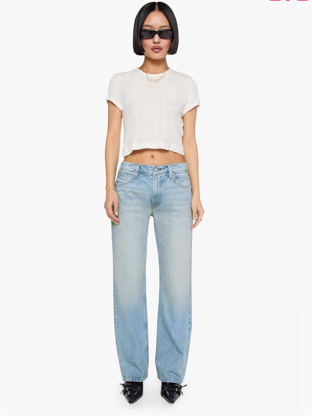 MOTHER Lil’ Reifler Wide Leg Jeans • Size 34 • Daydreamer • NWT Pristine
